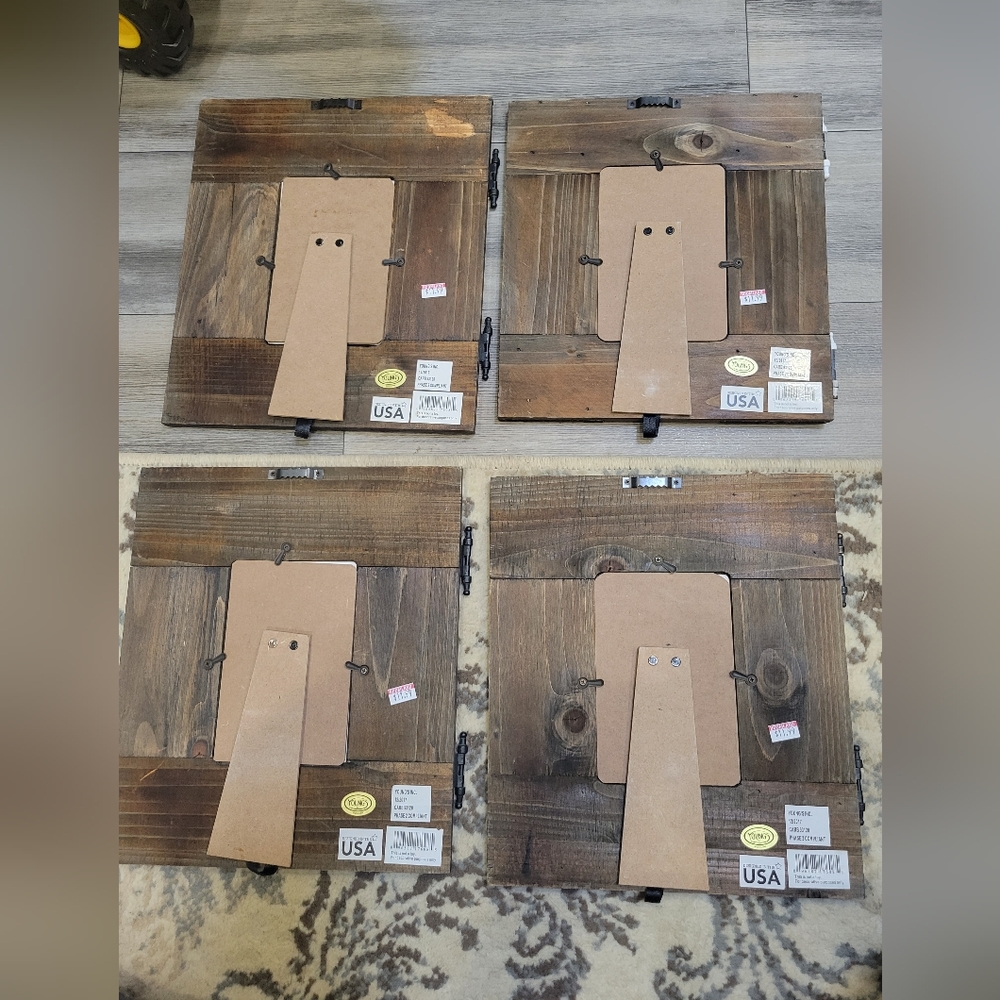 4 rustic 4×7 picture frames - Picture 2 of 2
